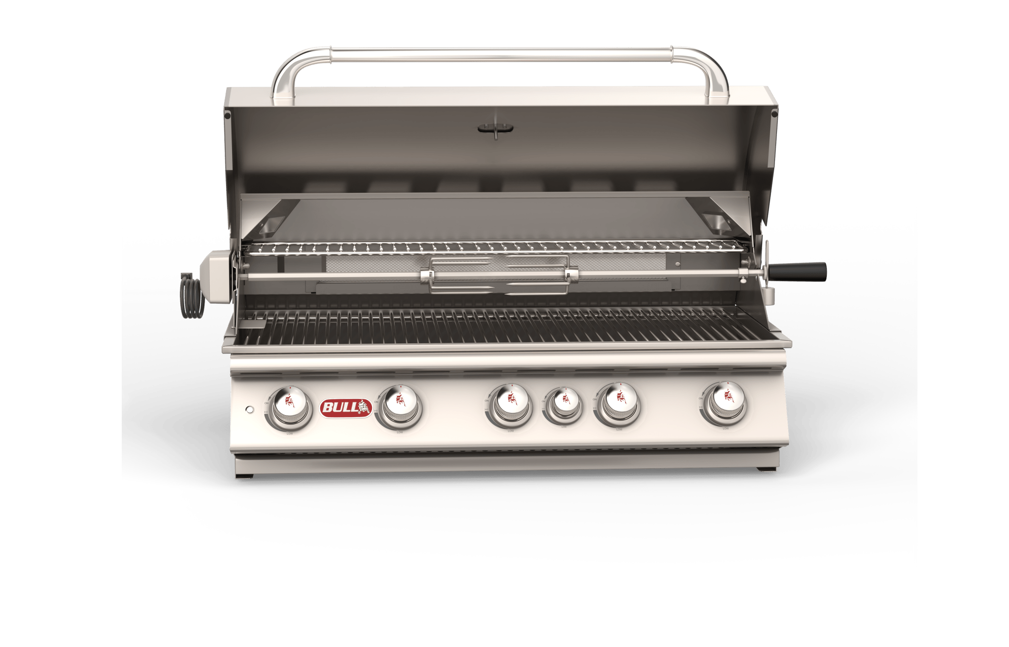 Bull Brahma 38 - Inch 5 - Burner Built - In Natural Gas Grill with Rotisserie - 57569 - My BBQs