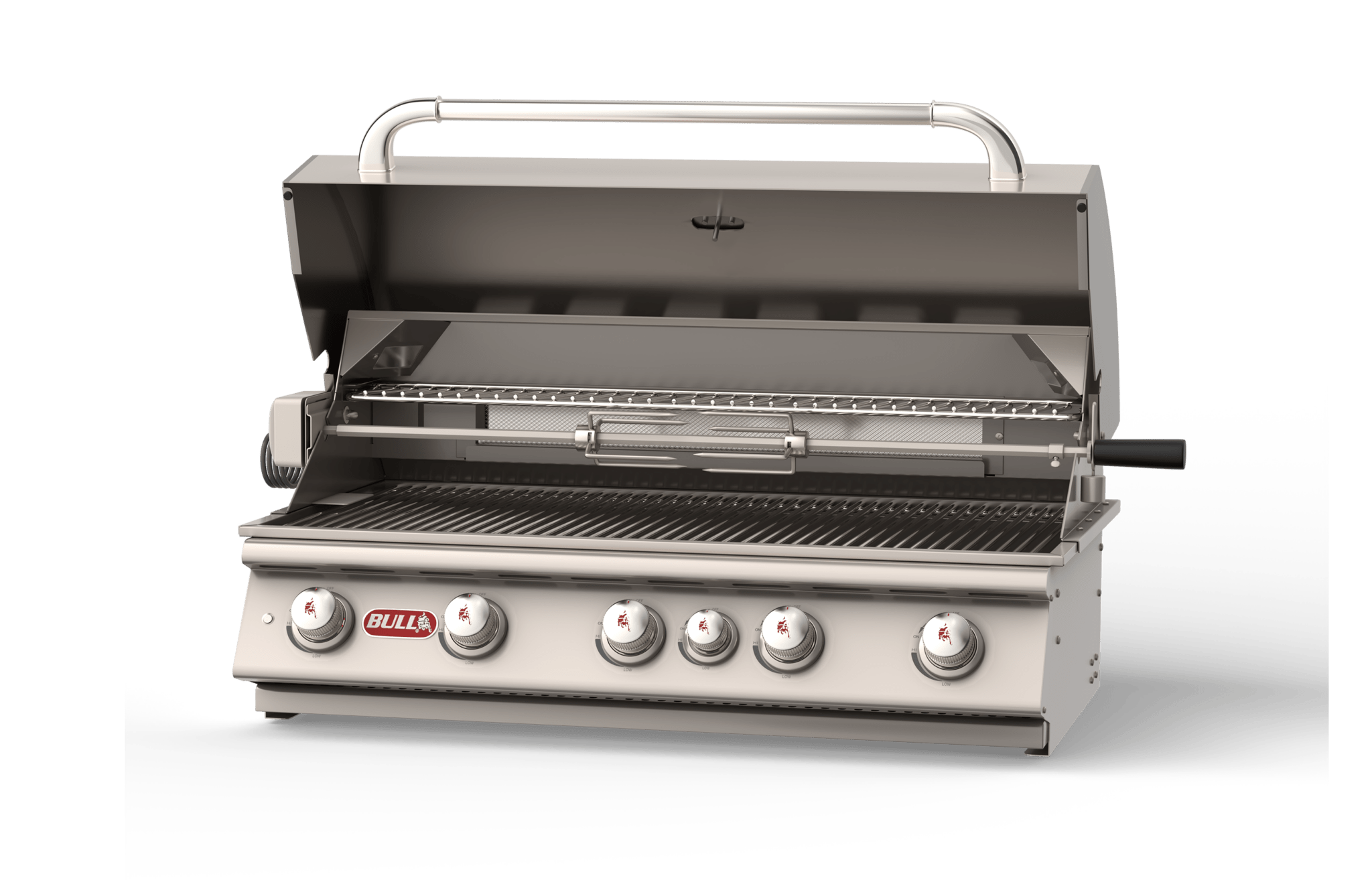 Bull Brahma 38 - Inch 5 - Burner Built - In Propane Gas Grill With Rotisserie - 57568 - My BBQs